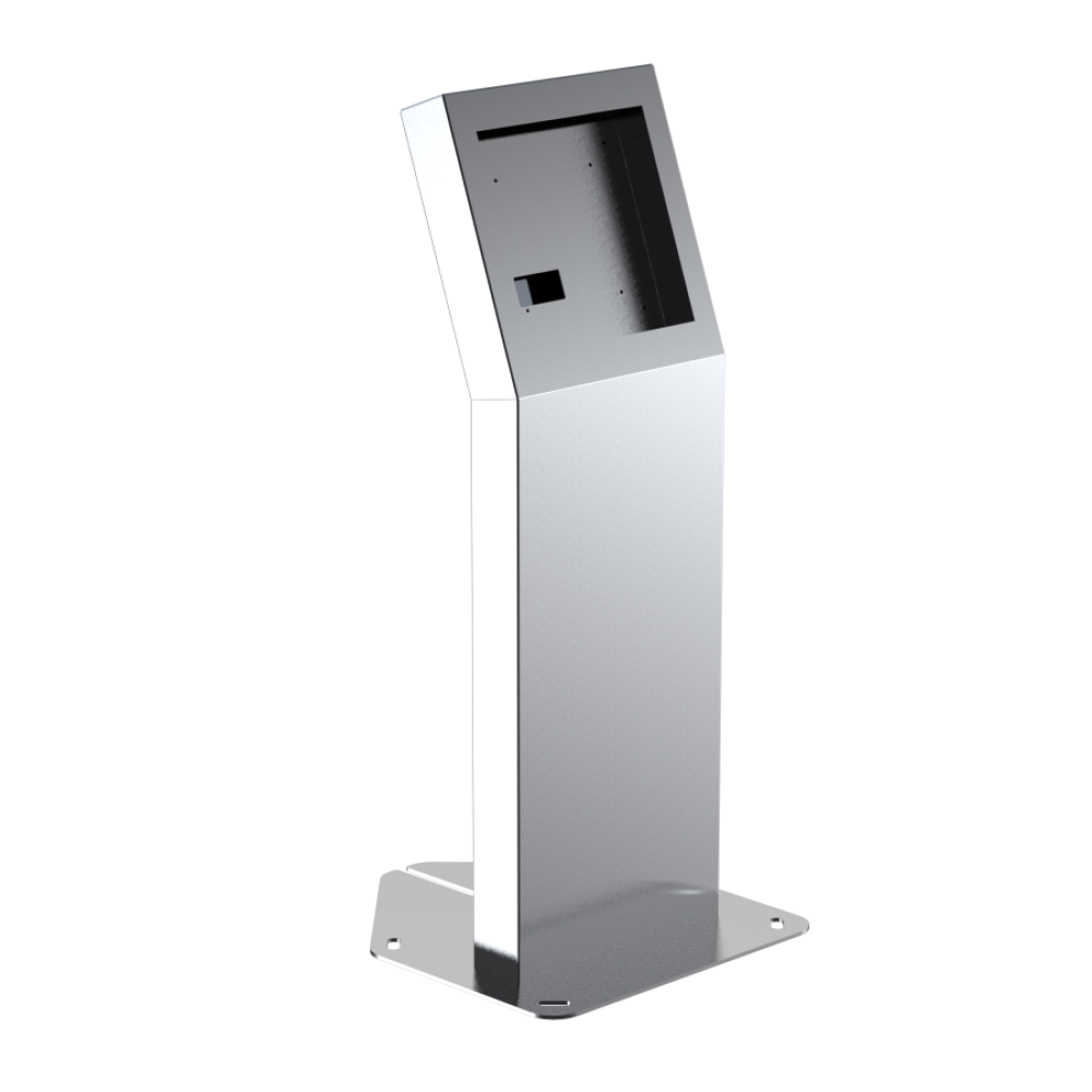 53" Stainless Steel Kiosk for ButterflyMX 11.6" Recessed Video Intercom ...