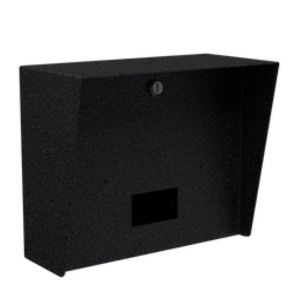 12" x 10" Landscape Steel Housing for 2N IP Indoor Touch 2.0 (Powder-Coated Black) - 1210HOU-2N IP-01-CRS
