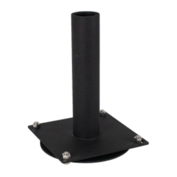12" X 12" Steel 360-Degree Swivel Baseplate for 4" x 4" Gooseneck Pedestals (Powder-Coated Black) - 1212SWI-PRO-01-CRS