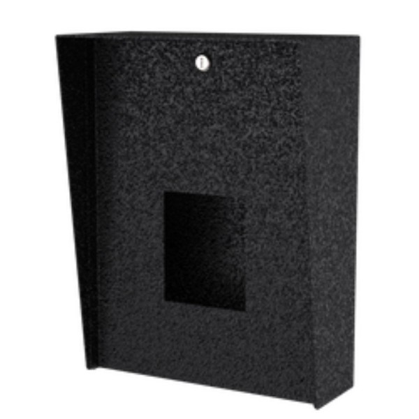 12" x 16" Steel Square Housing for Viking Emergency Phone E-1600A-GT (Powder-Coated Black) - 1216HOU-VIKI-02-CRS