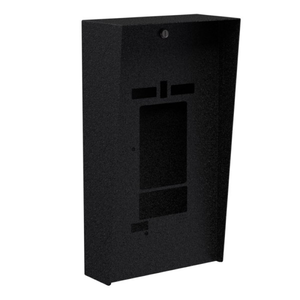 12" x 22" Steel Portrait Housing with Cutout for ButterflyMX 7" Recessed Video Intercom (Powder-Coated Black) - 1222HOU-BUT-01-CRS