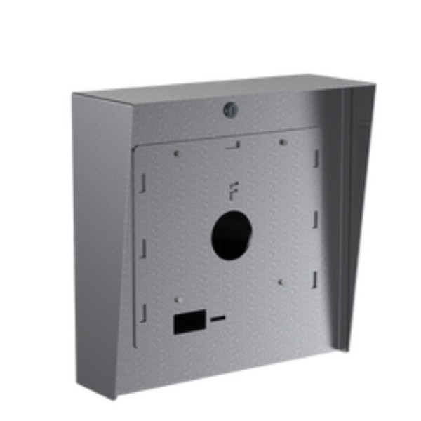 16" x 16" Stainless Steel Square Housing with Cutout for ButterflyMX 11.6" Recessed Video Intercom (Brushed Stainless) - 1616HOU-BUT-01-304