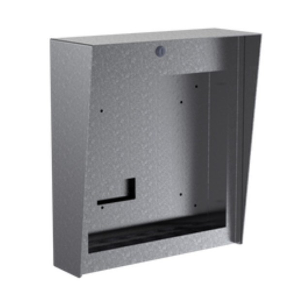 16" x 18" Steel Portrait Housing with Cutout for ButterflyMX 11.6" Recessed Video Intercom (Powder-Coated Black) - 1618HOU-BUT-01-304