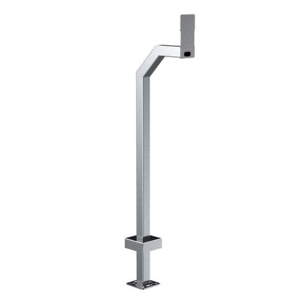 48" Stainless Steel Gooseneck Pedestal for 2N IP Force and Safety (Brushed Stainless) - 22PE1-2N IP-01-304