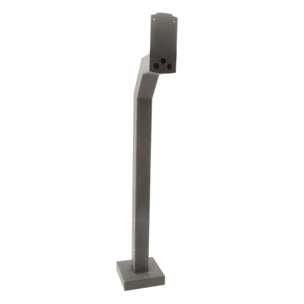 48" Steel Gooseneck Pedestal for 2N IP force and Safety (Powder-Coated Black) - 22PE1-2N IP-01-CRS (Pedestal)