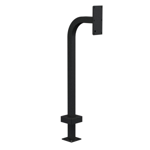 42" Steel Gooseneck Pedestal for 2N IP Verso Dual Module (Powder-Coated Black)  