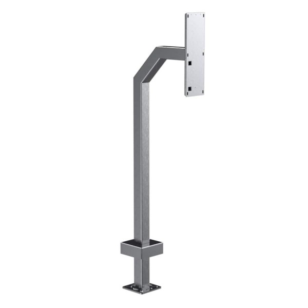 42" Stainless Steel Gooseneck Pedestal for 2N IP Verso Triple Module (Brushed Stainless)