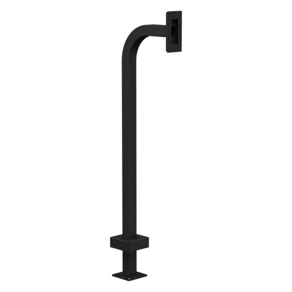 48" Steel Gooseneck Pedestal for 2NIP One Surface - 22PE1-2NIP-05-CRS