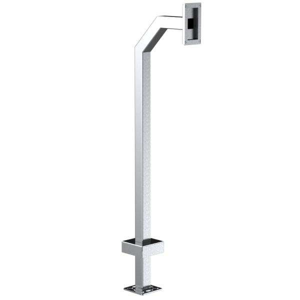 48" Steel Gooseneck Pedestal - Aiphone JP-DV - 22PE1-AIPH-14-304