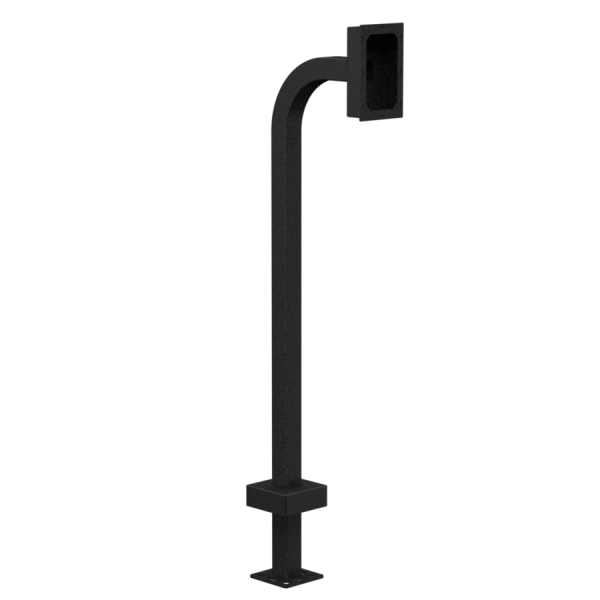 42" Steel Gooseneck Pedestal - Aiphone JV-DVF door station. - 22PE1-AIPH-16-CRS