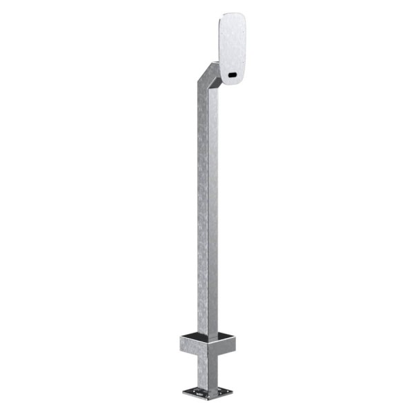 44" Stainless Steel Gooseneck Pedestal for ButterflyMX 8" Surface Video Intercom (Brushed Stainless)  
