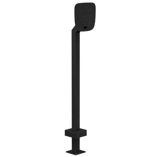 44" Steel Gooseneck Pedestal with 4 12" Neck for ButterflyMX 12" Surface Video Intercom (Powder-Coated Black)  