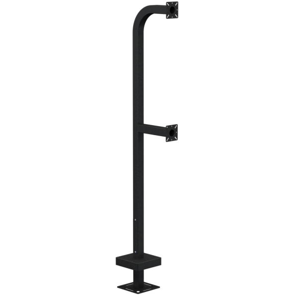 72" Dual height Steel Pedestal - Single Channel - 22PE2-EBMU-01-CRS