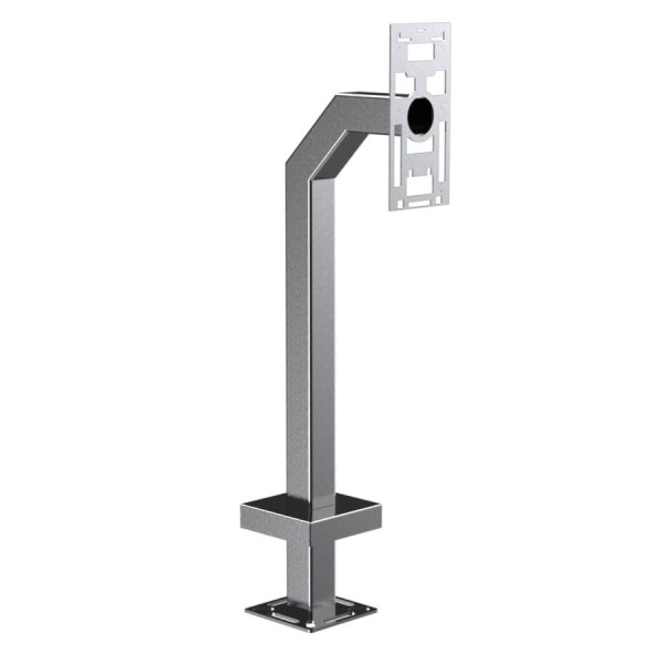 42" Stainless Steel Gooseneck Pedestal for 2N IP Style (Brushed Stainless)