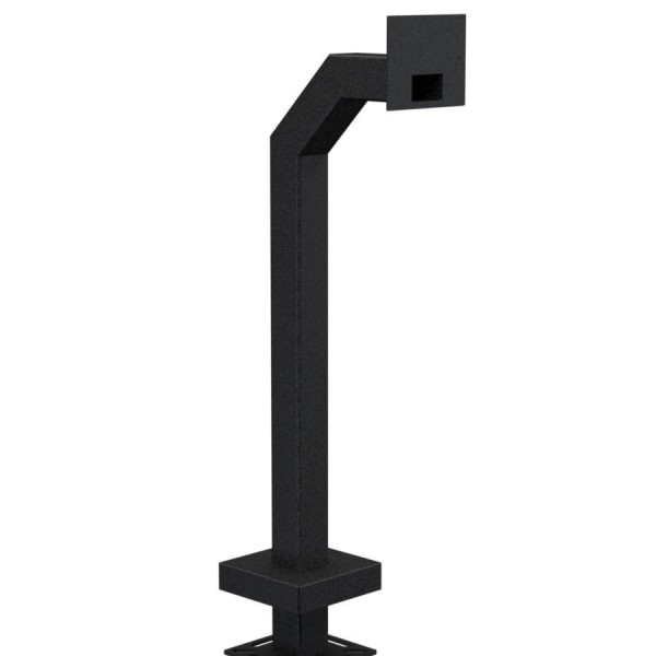 42" Steel Gooseneck Pedestal for 2N IP Indoor Touch 2.0 (Powder-Coated Black)  