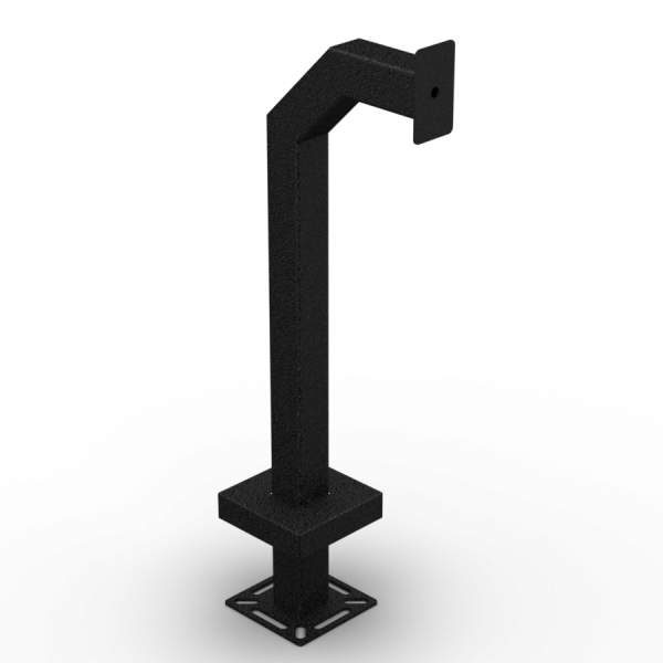42" Steel Gooseneck Pedestal for AXIS 4020-E (Powder-Coated Black) - 33PE1-AXIS-01-CRS