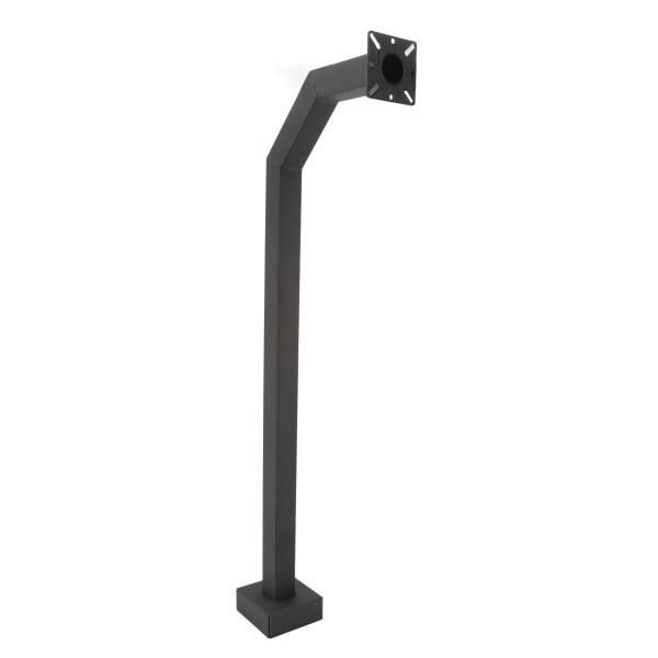 42" Black Aluminum Architectural Gooseneck Pedestal (Pad Mount) 42-9C-ALUM-BLK