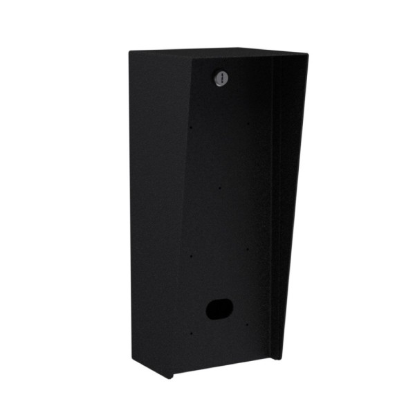 6" x 15" Steel Portrait Housing for Paxton Surface Mount Entry Panels (Powder-Coated Black) - 615HOU-PAXT-02-CRS