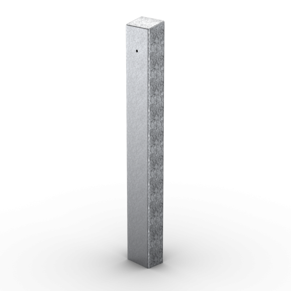 47" Stainless Steel Tapered Top Rounded Corner Rectangular Pedestal Tower for AWID SR-3600 Proximity Card Reader (Brushed Stainless) - 64TOW-AWID-03-304 (Default)