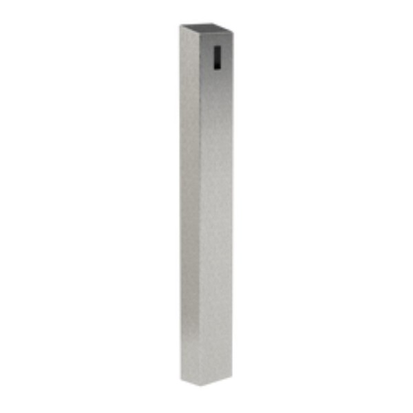42" Stainless Steel Pedestal Tower for Single Gang Surface Mount Devices (Brushed Stainless) - 64TOW-PPRO-03-304