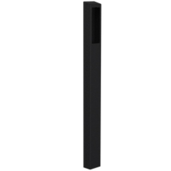 66" Steel Taper Top Rounded Rectangular Tower Pedestal for 2N IP Verso 3 (Powder-Coated Black) - 64TOW-PRO-002-CRS