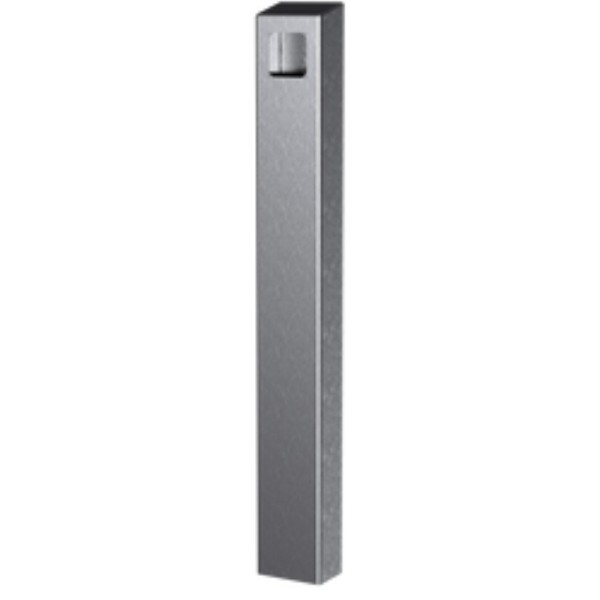 47" Stainless Steel Taper Top Rounded Rectangular Tower Pedestal with Cutout for VIKING Button Phone 3 (Brushed Stainless) -64TOW-VIKI-01-304
