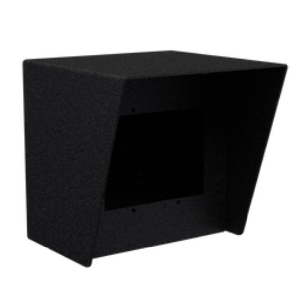 6" x 6" Steel Housing for Zenitel MIS-1, TMIV-1+ Intercoms (Powder-Coated Black) - 66HOU-ZENI-01-CRS