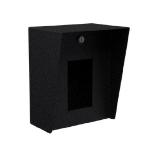 8" x 10" Steel Housing for Zenitel EAPIR-8, EBMDR-8 ECPIR-3P, ECPIR-P (Powder-Coated Black) - 810HOU-ZENI-02-CRS