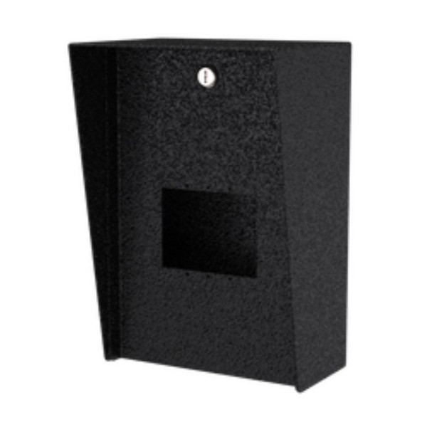8" x 12" Steel Square Housing for VOIP Emergency Phone (Powder-Coated Black) - 812HOU-VIKI-01-CRS