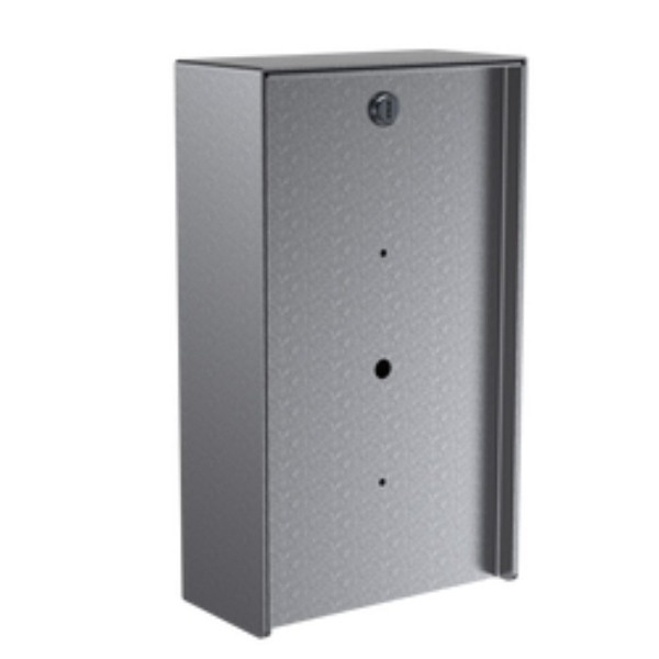 8" x 14" Portrait Stainless Steel Housing for 2N IP SIP Speaker (Brushed Stainless) - 814HOU-2N IP-03-304
