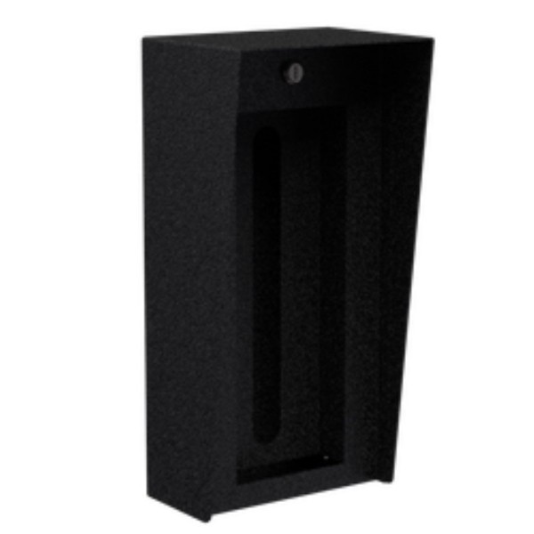 8" x 16" Steel Portrait Housing for Swiftlane Swiftreader X Flush Mount (Powder-Coated Black) - 816HOU-SWIF-02-CRS