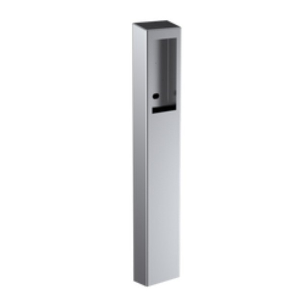 47" Stainless Steel Tapered Top Pedestal Tower for Paxton Flush Mount Entry Panels (Brushed Stainless) - 84TOW-PAXT-01-304
