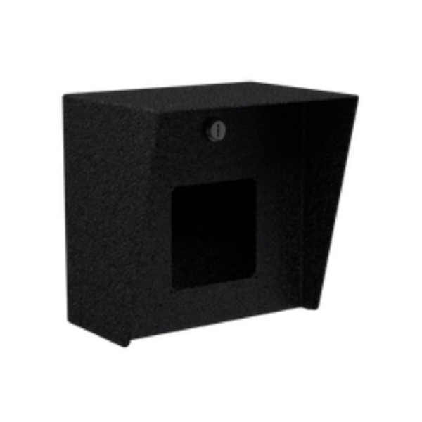8" x 8" Steel Square Housing for Viking Emergency Phone Kit (Powder-Coated Black) - 88HOU-VIKI-02-CRS