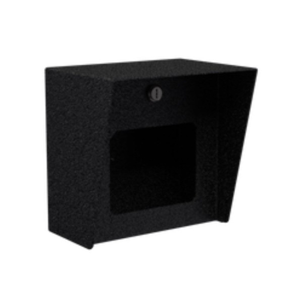8" x 8" Steel Square Housing for Viking Apartment Entry Phone (Powder-Coated Black) - 88HOU-VIKI-03-CRS