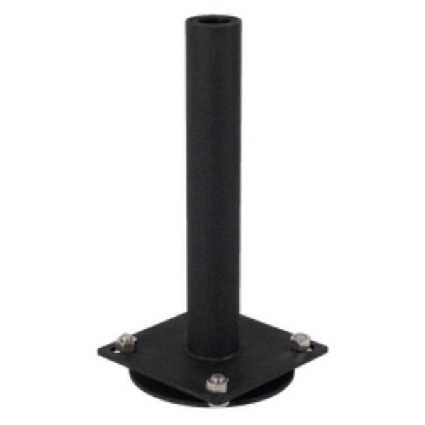 8" X 8" Steel Swivel Baseplate for 3" Sq. and 4" Sq. Gooseneck Pedestals (Powder-Coated Black) - 88SWI-PRO-01-CRS