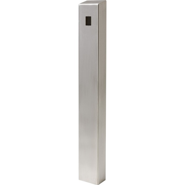 47" ADA Compliant Stainless Steel Square Heavy Duty Tower Style Pedestal (In-Ground) ADA-SS-TWR-47x4x6