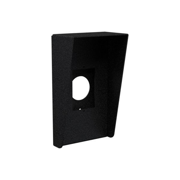 4.5" x 8" Steel Rain Guard Hood for Access Control Devices (Powder-Coated Black) - J-HOOD-CS-4.5X8