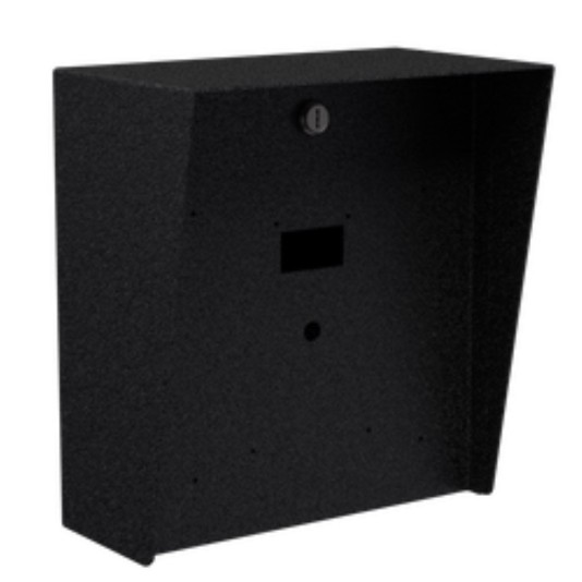 10" x 11" Steel Square Housing for Paxton 323-110-US and 324-110-US Readers (Powder-Coated Black) - 1011HOU-PAXT-01-CRS