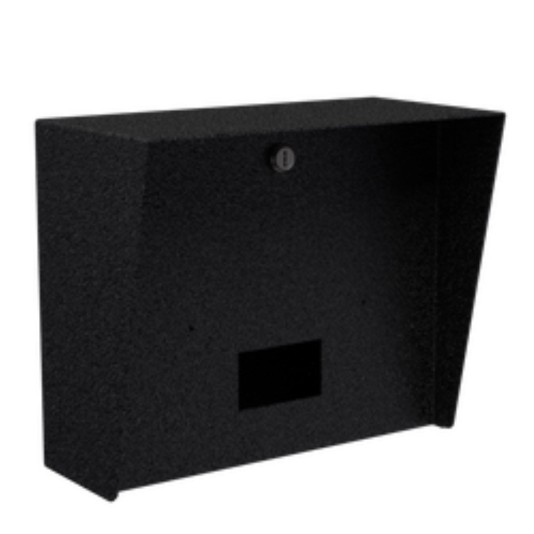 12" x 10" Landscape Steel Housing for 2N IP Indoor Touch 2.0 (Powder-Coated Black) - 1210HOU-2N IP-01-CRS