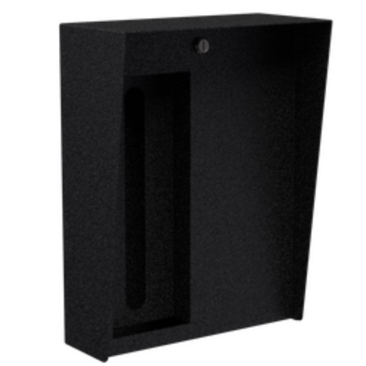 12" x 16" Steel Portrait Housing for Swiftlane Swiftreader X Flush Mount (Powder-Coated Black) - 1216HOU-SWIF-02-CRS