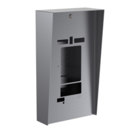 12" x 22" Stainless Steel Portrait Housing with Cutout for ButterflyMX 7" Recessed Video Intercom (Brushed Stainless) - 1222HOU-BUT-01-304
