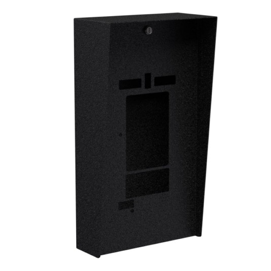 12" x 22" Steel Portrait Housing with Cutout for ButterflyMX 7" Recessed Video Intercom (Powder-Coated Black) - 1222HOU-BUT-01-CRS