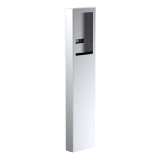 54" Stainless Steel Cabinet Pedestal for ButterflyMX 8" Recessed Video Intercom (Brushed Stainless) - 124CAB-BUT-01-304