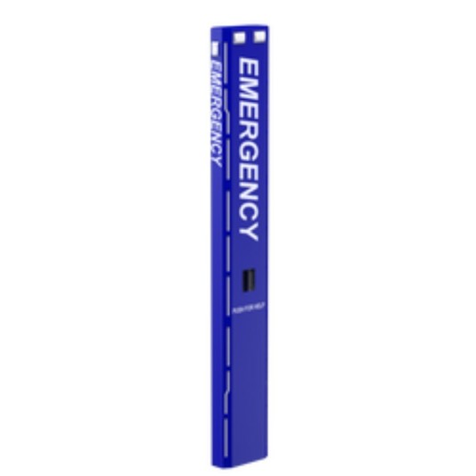 103" Pro Emergency Call Tower Stand for Viking E-1600A-TP-EWP (Blue) - Pad Mount156TOW-VIKI-01-ALU