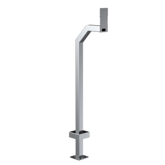 48" Stainless Steel Gooseneck Pedestal for 2N IP Force and Safety (Brushed Stainless)  