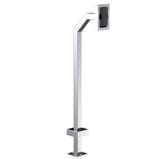 42" Stainless Pedestal - Aiphone JV-DVF door station. - 22PE1-AIPH-16-304