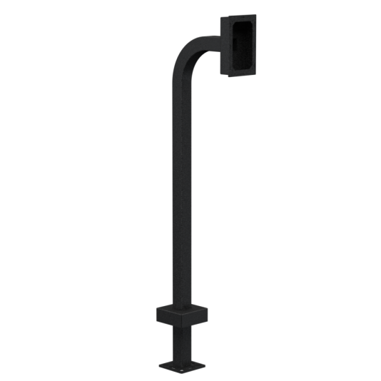 42" Steel Gooseneck Pedestal - Aiphone JV-DVF door station. - 22PE1-AIPH-16-CRS