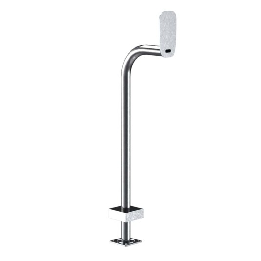 42" Stainless Steel Gooseneck Pedestal for ButterflyMX 8" Surface Video Intercom (Brushed Stainless) 