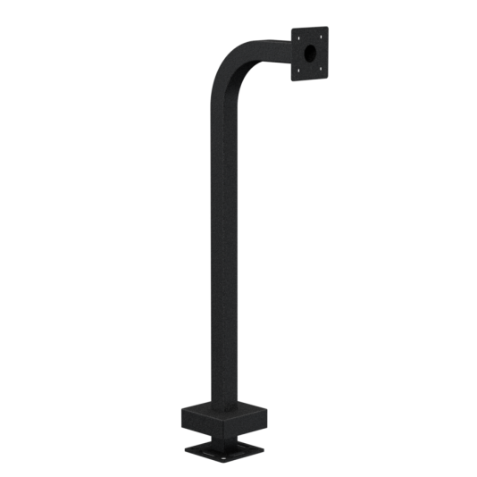 42" Steel Gooseneck Pedestal for Liftmaster CAPXLV2 22PE1-LIFT-02-CRS