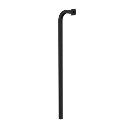 72" Steel Gooseneck Pedestal for Linear AE-100 (Powder-Coated Black)  